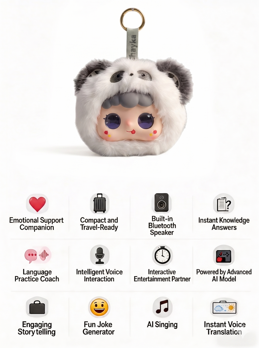 AI Plush Pet for Emotional Support – Smart Talking Electronic Companion Toy
