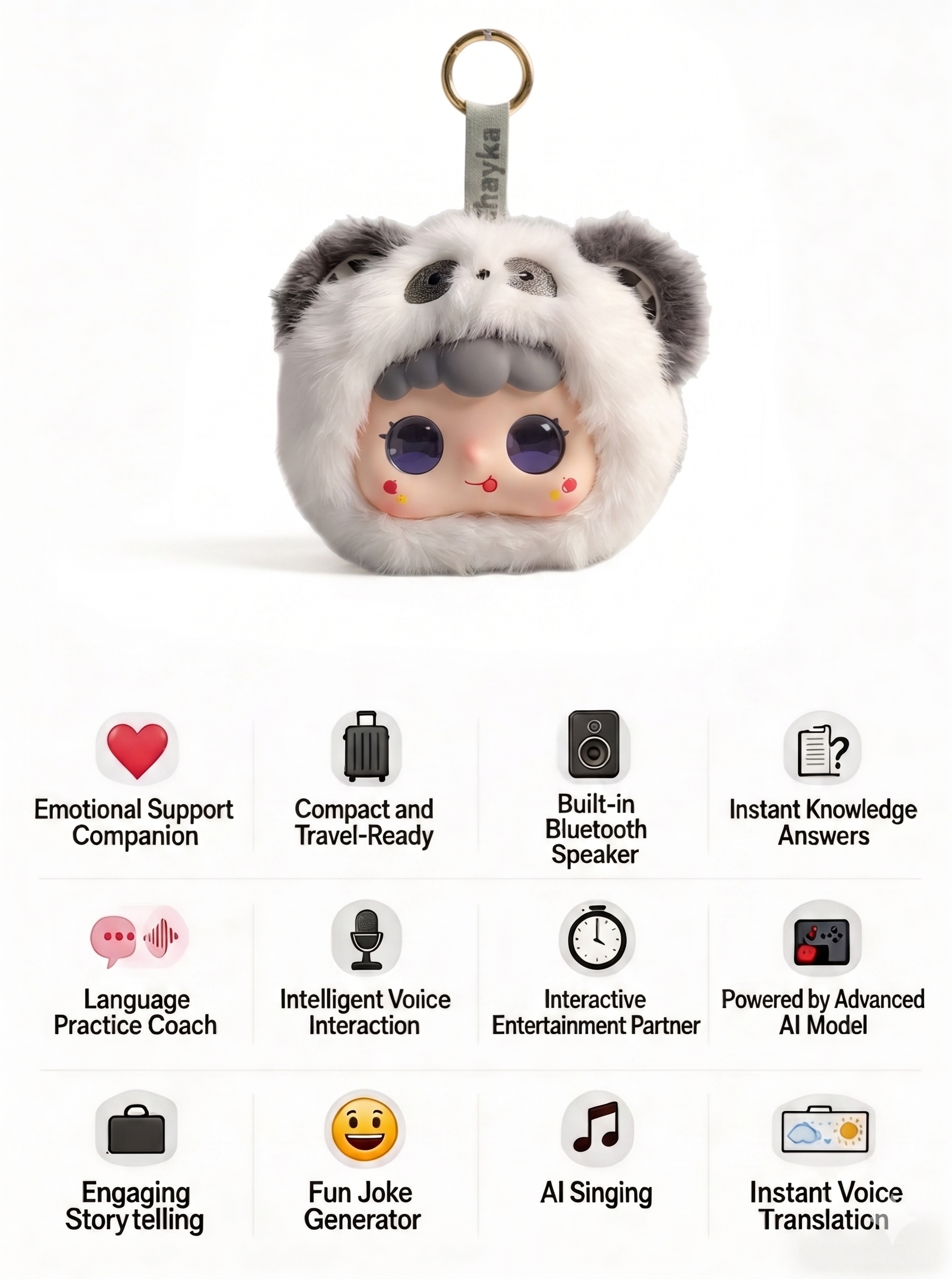 AI Plush Pet for Emotional Support – Smart Talking Electronic Companion Toy
