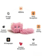AI Plush Toy for Emotional Support – Smart WiFi Talking Cat with Voice Recognition